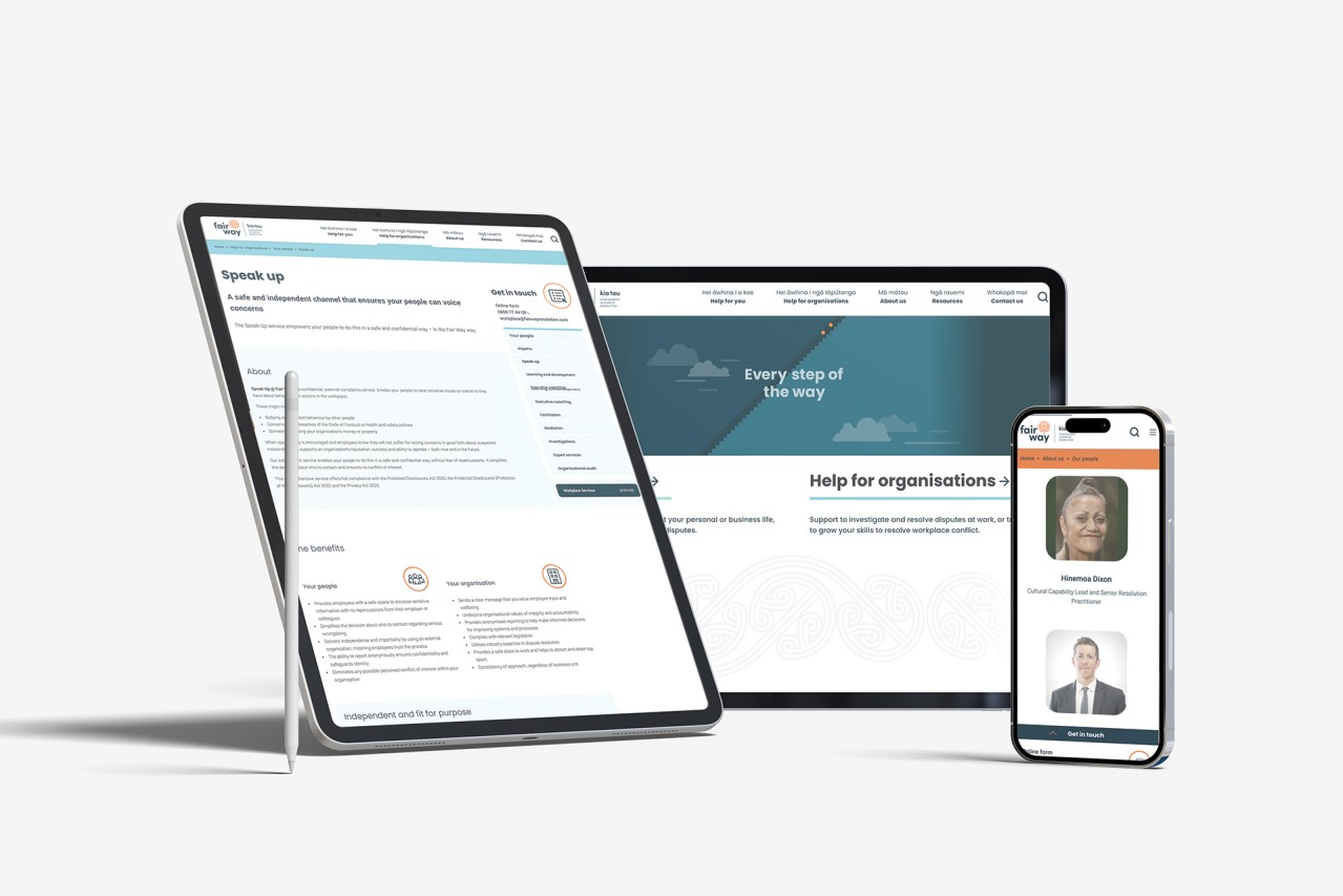 Fairway site on various digital devices