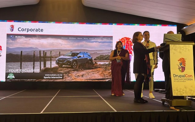 Drupal Splash awards Singapore for Subaru
